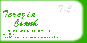 terezia csank business card